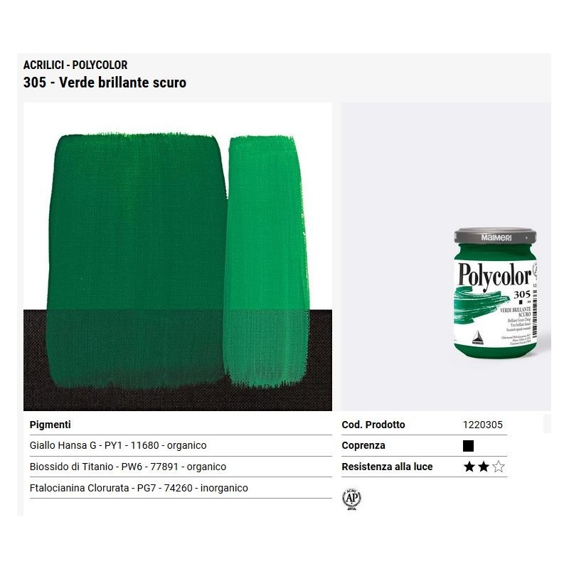 305 Verde brillante scuro - Maimeri Polycolor