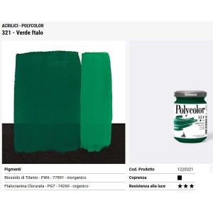 321 Verde ftalo - Maimeri Polycolor