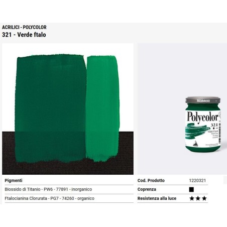 321 Verde ftalo - Maimeri Polycolor