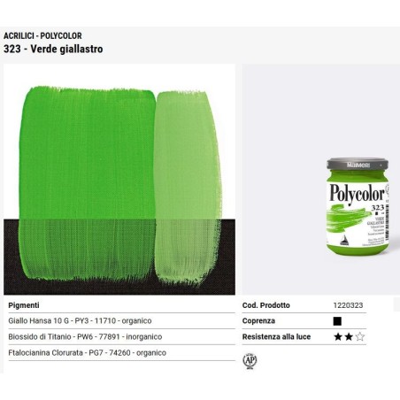 323 Verde giallastro - Maimeri Polycolor
