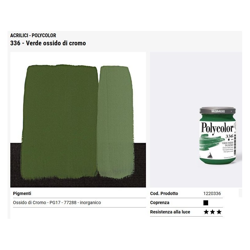 336 Verde ossido cromo - Maimeri Polycolor