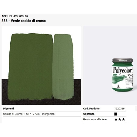 336 Verde ossido cromo - Maimeri Polycolor