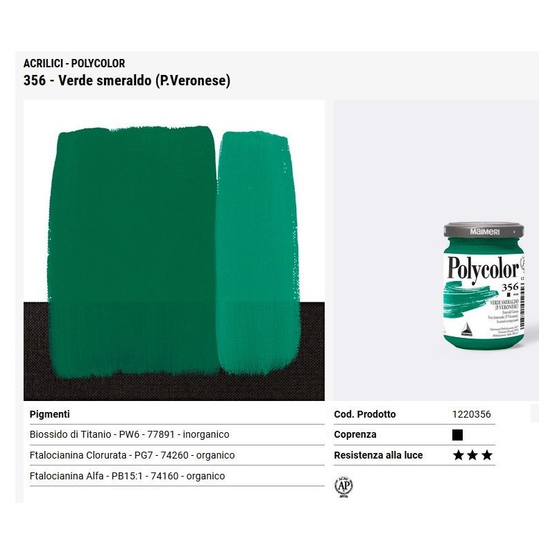 356 Verde smeraldo - Maimeri Polycolor