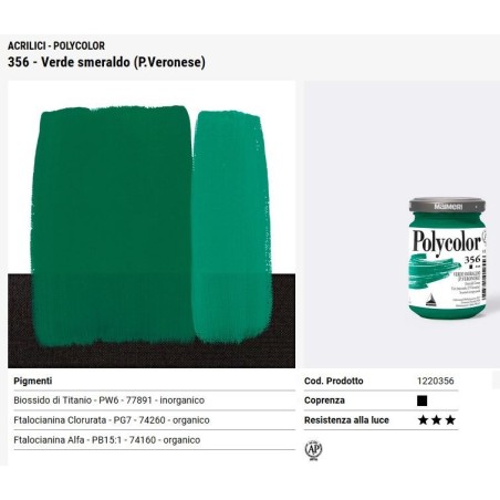 356 Verde smeraldo - Maimeri Polycolor