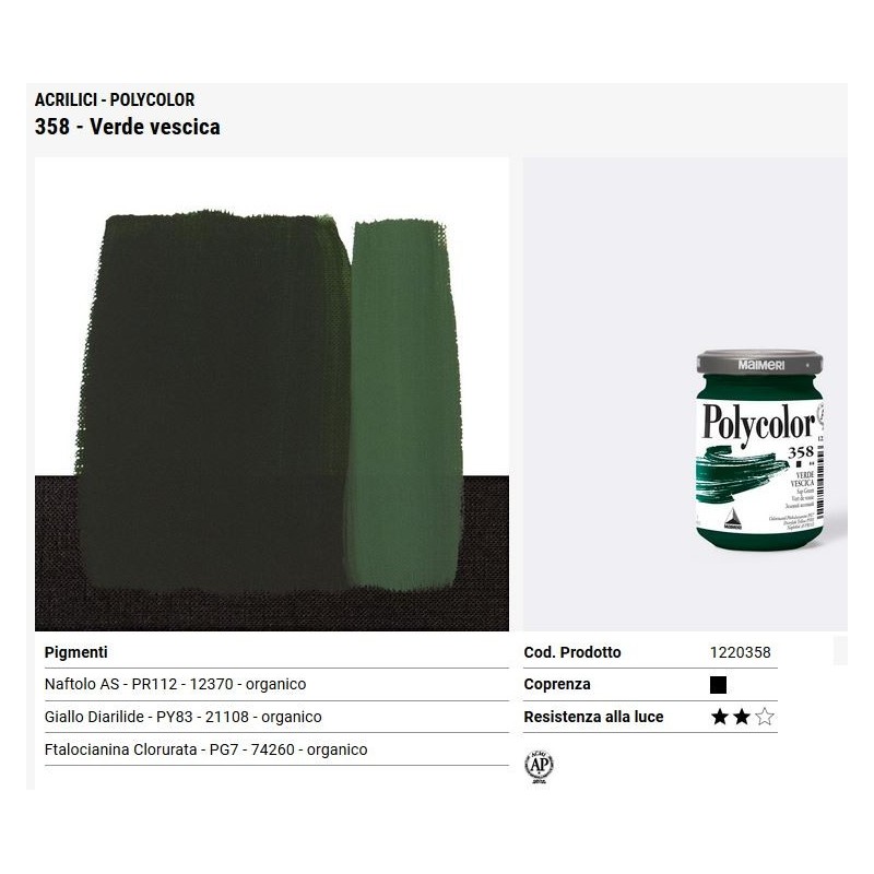 358 Verde vescica - Maimeri Polycolor
