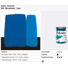 400 Blu primario cyan - Maimeri Polycolor