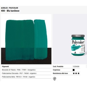 408 Blu turchese - Maimeri Polycolor