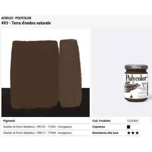493 Terra d'ombra naturale - Maimeri Polycolor