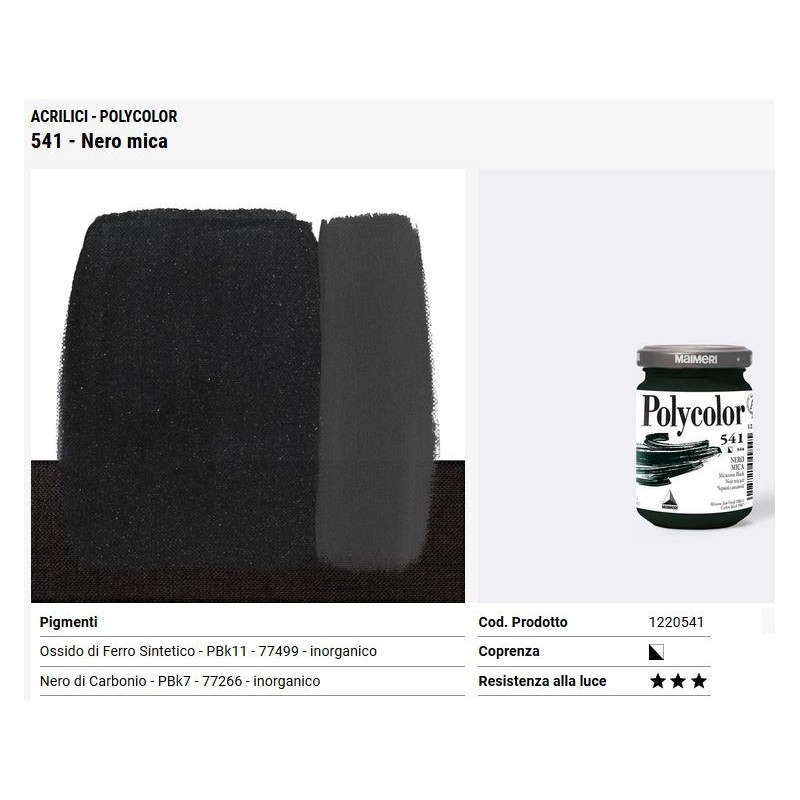 541 Nero mica - Maimeri Polycolor