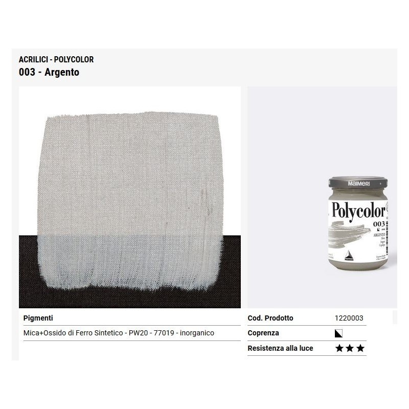 003 Argento - Maimeri Polycolor