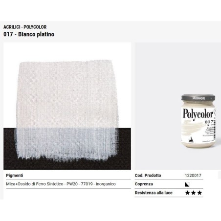 017 Bianco platino - Maimeri Polycolor
