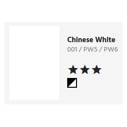 001 Chinese white - Acquarello Aquafine