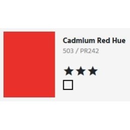503 Rosso di Cadmio  - Acquarello Aquafine