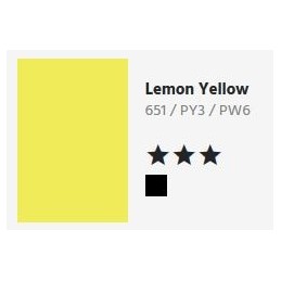 651 Giallo limone  - Tempera Aquafine