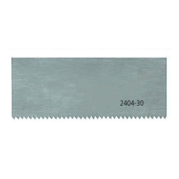 BZ2404-30 Spatola acciaio DENTATA - spessore 0.8