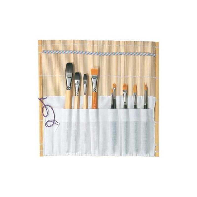 cw10644 astuccio pennelli/utensili in bamboo 36x36