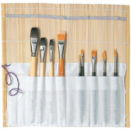 cw10644 astuccio pennelli/utensili in bamboo 36x36