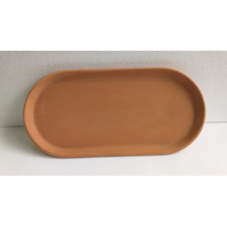 PCR2 Vassoio ovale cm.28 biscotto rosso