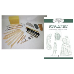 Pacco 117 - Libro Disegnare Statue e Kit modellazione e disegno