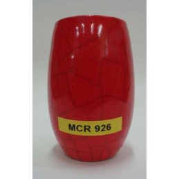 Mcr926 Cristallina craclè rosso vivo