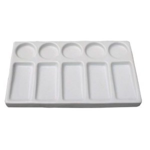 CW10645 Tavolozza porcellana  cm.11x9x2