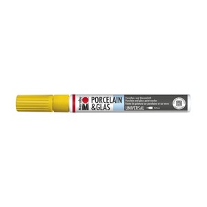 Marabu Giallo sole 220 - Porcelain & Glass Painter, punta 0,8 mm