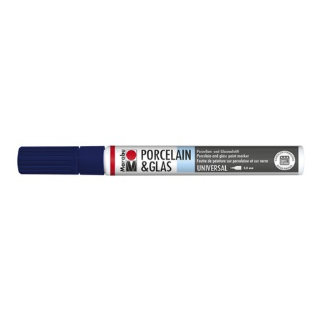 Marabu Blu notte 293 - Porcelain & Glass Painter, punta 0,8 mm