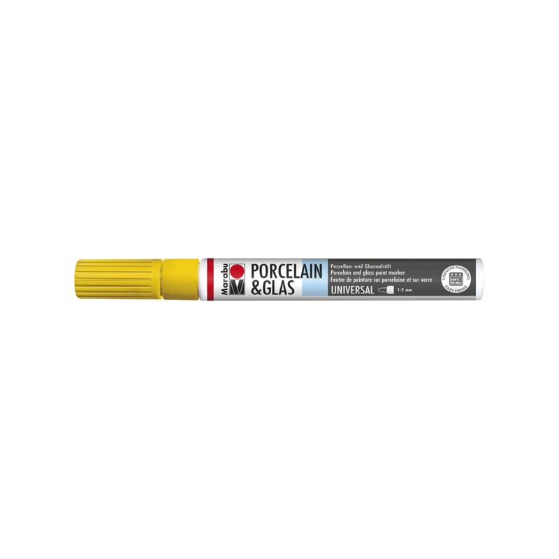 Marabu Giallo sole 220 - Porcelain & Glass Painter, punta 1-2 mm