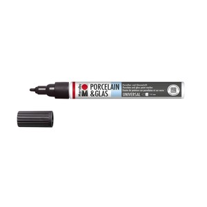 Marabu Nero 073 - Porcelain & Glass Painter, punta 1-2 mm