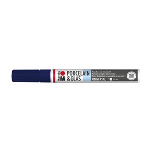 Marabu Blu notte 293 - Porcelain & Glass Painter, punta 1-2 mm