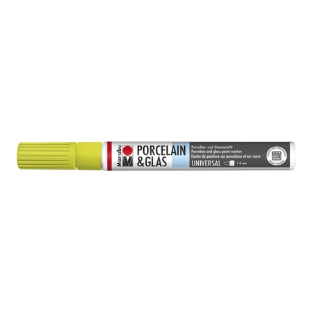 Marabu Verde reseda 061 - Porcelain & Glass Painter, punta 1-2 mm