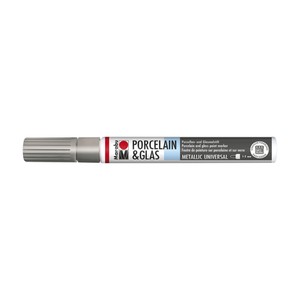 Marabu Argento 082 - Porcelain & Glass Painter, punta 1-2 mm
