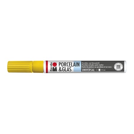 Marabu Giallo sole 220 - Porcelain & Glass Painter, punta 2-4 mm