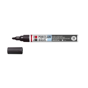Marabu Nero 073 - Porcelain & Glass Painter, punta 2-4 mm