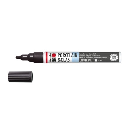 Marabu Nero 073 - Porcelain & Glass Painter, punta 2-4 mm