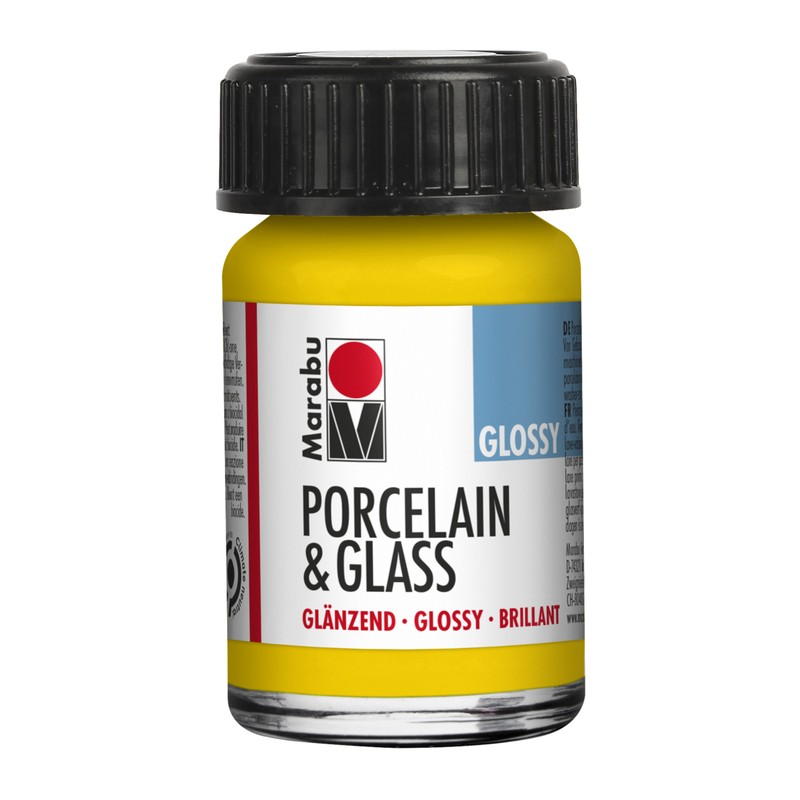 Marabu Giallo sole 220 - Porcelain & Glass Glossy 15 ml