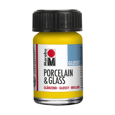 Marabu Giallo sole 220 - Porcelain & Glass Glossy 15 ml