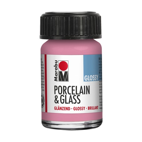 Marabu Rosa 133 - Porcelain & Glass Glossy 15 ml