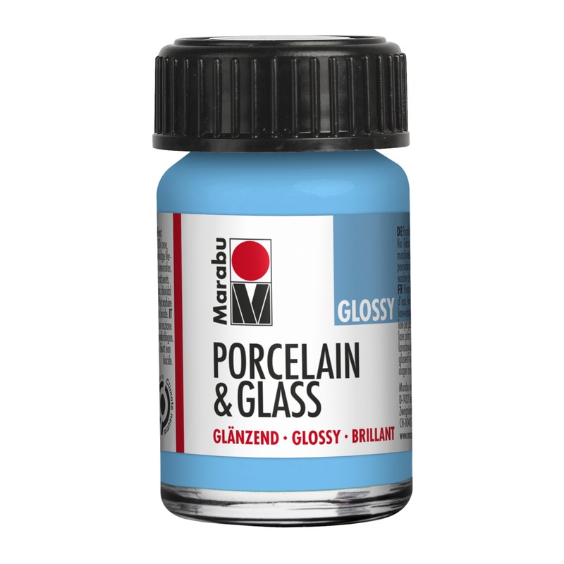 Marabu Azzurro 090 - Porcelain & Glass Glossy 15 ml