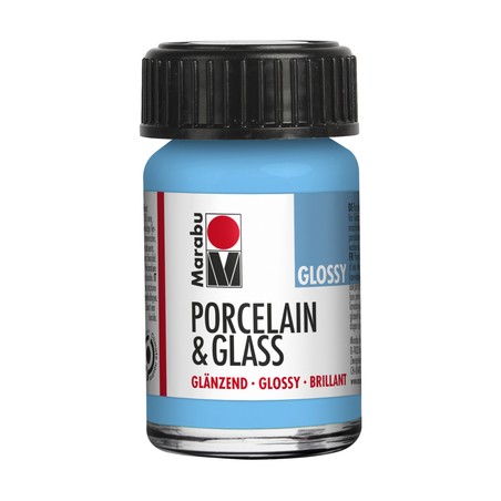 Marabu Azzurro 090 - Porcelain & Glass Glossy 15 ml