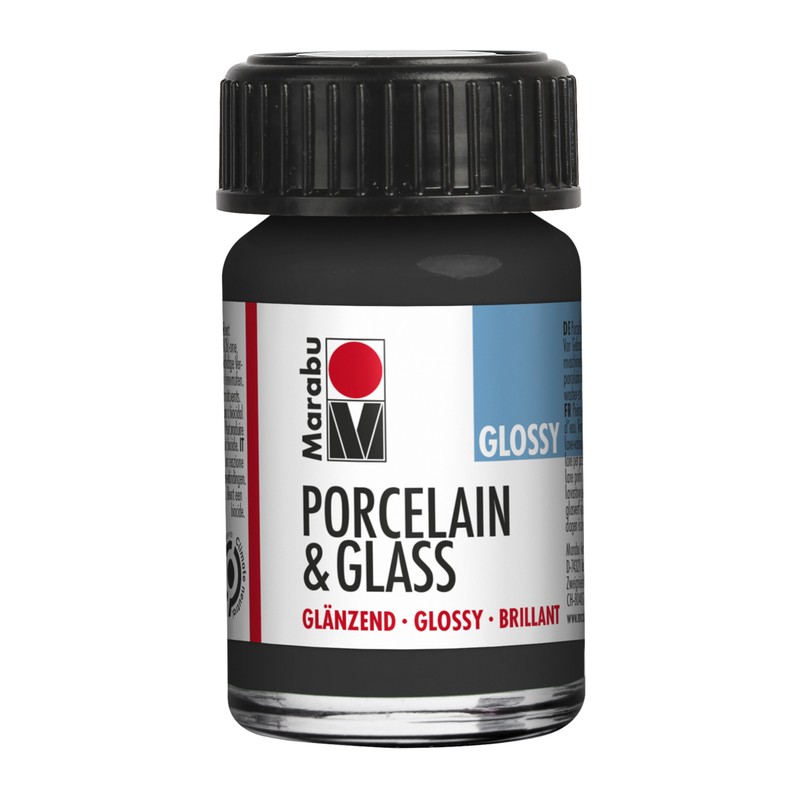 Marabu Nero 073 - Porcelain & Glass Glossy 15 ml