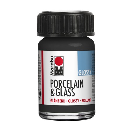 Marabu Nero 073 - Porcelain & Glass Glossy 15 ml