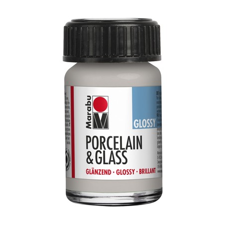 Marabu Argento metallizzato 782 - Porcelain & Glass Glossy 15 ml