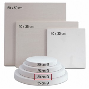 JK23920 Disco in gesso Ø30 cm - h. cm 3