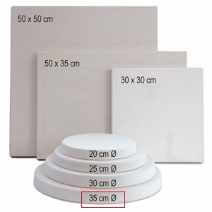 JK23930 Disco in gesso Ø35 cm - h. cm 3