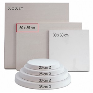 JK23940 Lastra in gesso cm 50x35 - h. cm 3