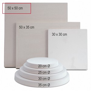 JK23950 Lastra in gesso cm 50x50 - h. cm 3