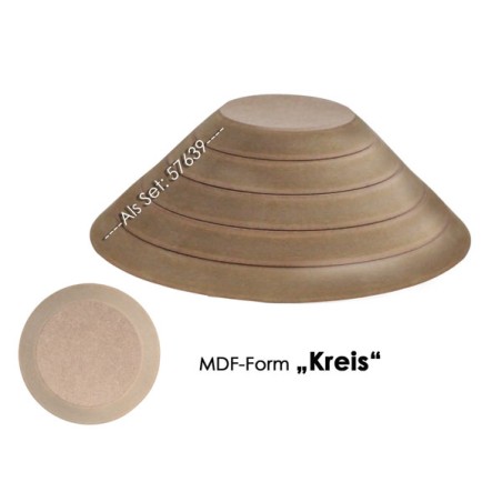 JK57639 Set 5 sagome in MDF per modanatura "tondo"