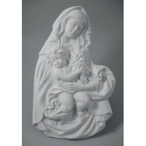 AQ637 Formella Madonna con Bambino, misura grande