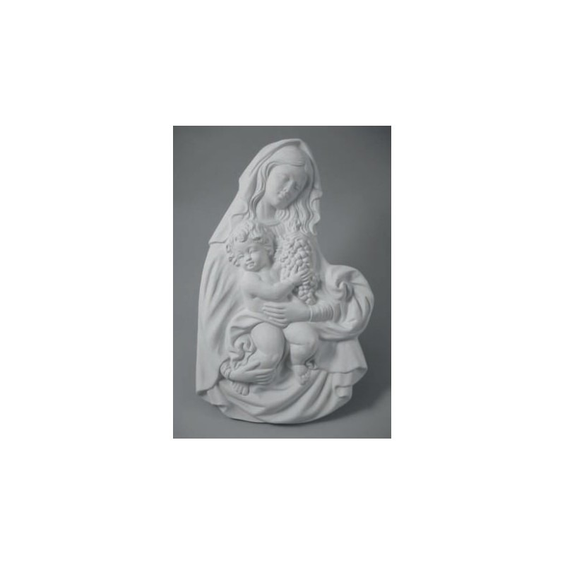 AQ637 Formella Madonna con Bambino, misura grande